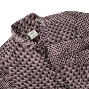 HAUPT Patterned Button-Down Shirt 16 1/2 (large)